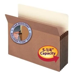 Smead File Pockets, 5.25" Expansion, Letter Size, Redrope, 50/Box (73810) -Esseltela Shop m004895736 s7