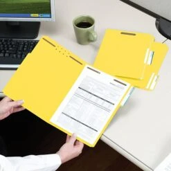 Smead Card Stock Classification Folders, Reinforced 1/3-Cut Tab, Legal Size, Yellow, 50/Box (17940) -Esseltela Shop m004896212 s7