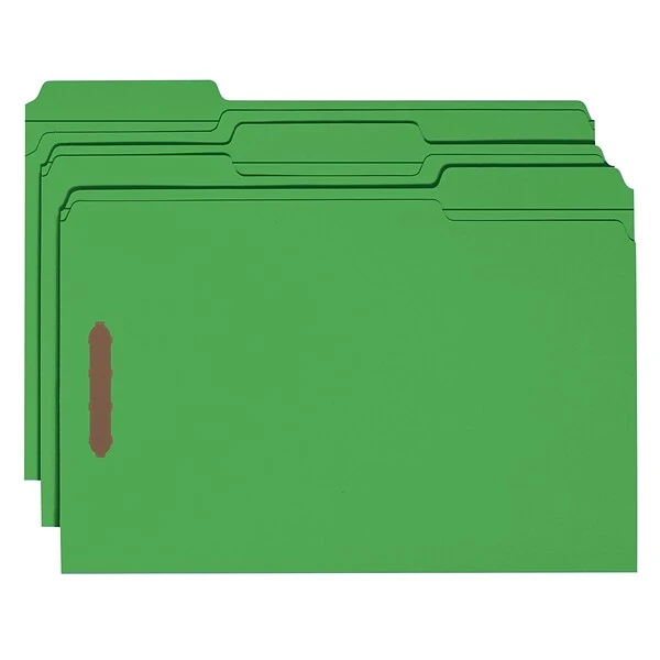 Smead® Fastener File Folder, 2 Fasteners, Reinforced 1/3-Cut Tab, Legal Size, Green, 50/Box (17140) 6 Smead® Fastener File Folder, 2 Fasteners, Reinforced 1/3-Cut Tab, Legal Size, Green, 50/Box (17140) - Image 4