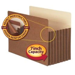 Smead TUFF Redrope File Pockets, 7" Expansion, Legal Sized, 5/Box (74395) -Esseltela Shop m004896330 s7