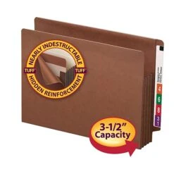 Smead TUFF Reinforced Redrope File Pockets, 3-1/2" Expansion, Letter Size, 10/Box (73780) -Esseltela Shop m004896339 s7