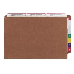 Smead TUFF Reinforced Redrope File Pockets, 5-1/4" Expansion, Legal Sized, Brown, 10/Box (74790) -Esseltela Shop m004896362 s7