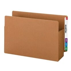 Smead TUFF Reinforced Redrope File Pockets, 5-1/4" Expansion, Legal Sized, Brown, 10/Box (74790) -Esseltela Shop m004896364 s7