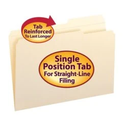 Smead File Folder, Reinforced 2/5-Cut Tab Right Position, Legal Size, Manila, 100/Box (15386) -Esseltela Shop m004896733 s7