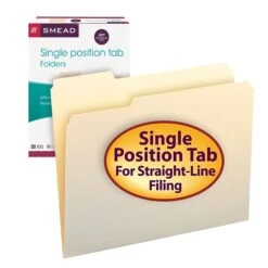 Smead File Folder, 1/3-Cut Tab, Letter Size, Manila, 100/Box (10331) -Esseltela Shop m004896809 s7