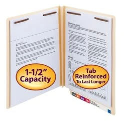 Smead End Tab Classification Folders, Shelf-Master Reinforced Straight-Cut Tab, Letter Size, Manila, 50/Box (34276) -Esseltela Shop m004896872 s7