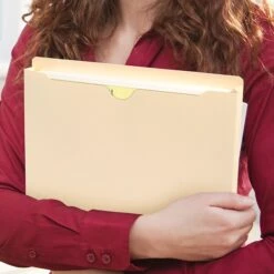 Smead Reinforced File Jacket, 1" Expansion, Letter Size, Manila, 50/Box (75520) -Esseltela Shop m004896974 s7