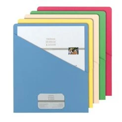Smead Organized Up Slash File Jackets, Letter Size, Assorted, 25/Pack (75425) -Esseltela Shop m004897195 s7