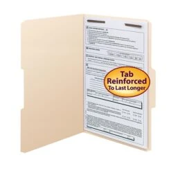 Smead Fastener File Folders, 1 Fastener, Reinforced 1/3-Cut Tab, Legal Size, Manila, 50/Box (19537) -Esseltela Shop m004897239 s7