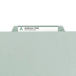 Smead Heavy Duty File Folder, 1/3-Cut Tab, 1" Expansion, Letter Size, Gray/Green, 25/Box (13230) -Esseltela Shop m004897522 s7