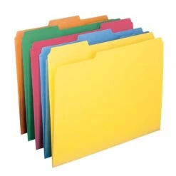 Smead Reinforced File Folder, 3 Tab, Letter Size, Assorted Colors, 100/Box (11993) -Esseltela Shop m004897712 s7