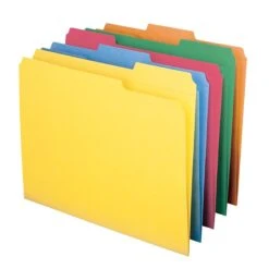 Smead Reinforced File Folder, 3 Tab, Letter Size, Assorted Colors, 100/Box (11993) -Esseltela Shop m004897713 s7