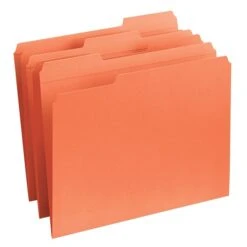 Smead Reinforced File Folder, 3 Tab, Letter Size, Orange, 100/Box (12534) -Esseltela Shop m004897781 s7