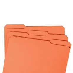 Smead Reinforced File Folder, 3 Tab, Letter Size, Orange, 100/Box (12534) -Esseltela Shop m004897783 s7