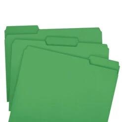 Smead File Folder, 1/3-Cut Tab, Letter Size, Green, 100/Box (12143) -Esseltela Shop m004897957 s7