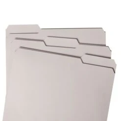Smead File Folder, 3 Tab, Letter Size, Light Gray, 100/Box (12343) -Esseltela Shop m004897965 s7