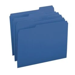 Smead File Folder, 1/3-Cut Tab, Letter Size, Navy, 100/Box (13193) -Esseltela Shop m004898095 s7