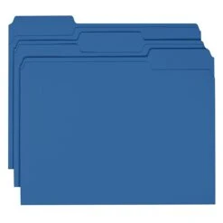 Smead File Folder, 1/3-Cut Tab, Letter Size, Navy, 100/Box (13193) -Esseltela Shop m004898097 s7