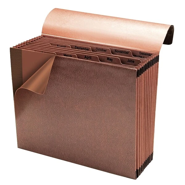 Smead® TUFF Expanding File, Monthly (Jan.-Dec.), 12 Pockets, Flap & Elastic Cord Closure, Letter, Redrope Stock (70388) 7 Smead® TUFF Expanding File, Monthly (Jan.-Dec.), 12 Pockets, Flap & Elastic Cord Closure, Letter, Redrope Stock (70388) - Image 5