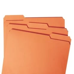 Smead® File Folder, 1/3-Cut Tab, Letter Size, Orange, 100/Box (12543) -Esseltela Shop m004898128 s7