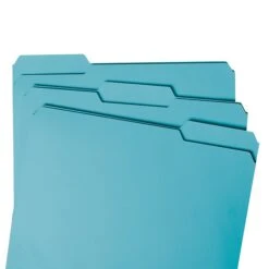 Smead File Folder, 1/3-Cut Tab, Letter Size, Teal, 100/Box (13143) -Esseltela Shop m004898204 s7