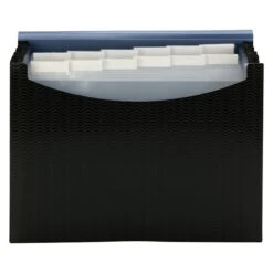 Smead Heavy Duty Expanding File With Flap & Elastic Cord Closure, Letter Size, 12 Pockets, Blue/Black (70863) -Esseltela Shop m004898347 s7