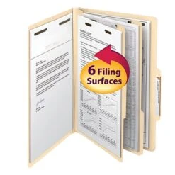 Smead Heavy Duty Classification Folders, 2" Expansion, Legal Size, 2 Dividers, Manila, 10/Box (19000) -Esseltela Shop m004898568 s7