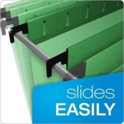Pendaflex SureHook® Reinforced Hanging File Folders, 5 Tab Positions, Letter Size, Bright Green, 20/Box (6152 1/5 BGR) -Esseltela Shop m005167880 s7