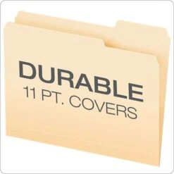 Pendaflex® Double Stuff® 3-Tab File Folder, Letter Size, Manila, 50/Box (ESS54459) -Esseltela Shop m005168090 s7