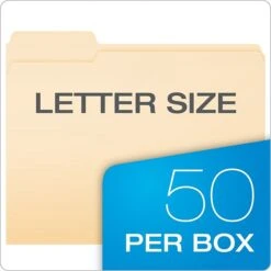 Pendaflex® Double Stuff® 3-Tab File Folder, Letter Size, Manila, 50/Box (ESS54459) -Esseltela Shop m005168091 s7