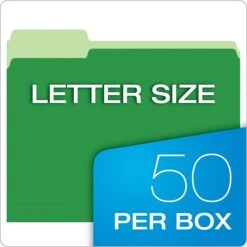 Pendaflex Double Stuff 3-Tab File Folder, Letter Size, Multicolor, 50/Box (ESS54460) -Esseltela Shop m005168097 s7