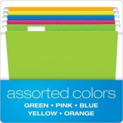 Pendaflex Glow 5-Tab Hanging File Folders, Letter Size, Multicolor, 25/Box (81672) 10 Pendaflex Glow 5-Tab Hanging File Folders, Letter Size, Multicolor, 25/Box (81672) -Esseltela Shop m005168172 s7