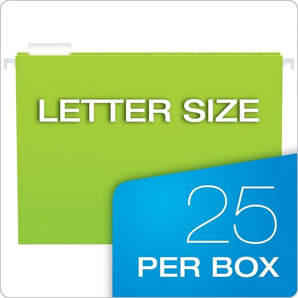 Pendaflex Glow 5-Tab Hanging File Folders, Letter Size, Multicolor, 25/Box (81672) 6 Pendaflex Glow 5-Tab Hanging File Folders, Letter Size, Multicolor, 25/Box (81672) - Image 4