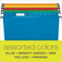 Pendaflex SureHook 5-Tab Hanging File Folders, Letter Size, Multicolor, 20/Box (6152 1/5 ASST) -Esseltela Shop m005168227 s7