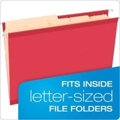 Pendaflex® Divide It Up® 4-Tab File Folder, Letter Size, Manila, 24/Pack (10770) -Esseltela Shop m005168235 s7