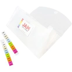 Jam Paper Plastic File Pocket, Check Size, Clear (2163595) -Esseltela Shop m005223420 s7