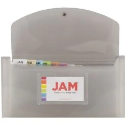 Jam Paper Plastic File Pocket, Check Size, Smoke Gray (221618981) -Esseltela Shop m005223535 s7