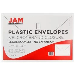 Jam Paper Plastic File Pocket, Legal Size, Clear, 12/Pack (219V0CL) -Esseltela Shop m005223722 s7