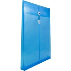JAM Paper® Plastic Envelopes With Button And String Tie Closure, Legal Open End, 9.75 X 14.5, Blue Poly, 12/pack (119B1BU) 8 JAM Paper® Plastic Envelopes With Button And String Tie Closure, Legal Open End, 9.75 X 14.5, Blue Poly, 12/pack (119B1BU) -Esseltela Shop m005744983 s7