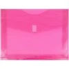 JAM Paper® Plastic Envelopes With Hook & Loop Closure, 2" Exp, Letter Booklet, 9.75" X 13", Fuchsia Pink Poly, 12/pack (218V2FU) -Esseltela Shop m005745161 s7
