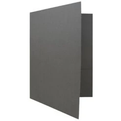 JAM Paper 2-Pocket Portfolio Folder, Gray Linen, 100/Box (3084B) -Esseltela Shop m005757374 s7