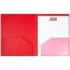 JAM Paper Heavy Duty Plastic Multi-Pocket Folders, 4 Pocket Organizer, Red, 2/Pack (389MP4re) -Esseltela Shop m006267568 s7