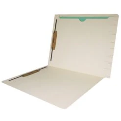 Medical Arts Press® End-Tab Confidential File Folders With Full Back Pocket, 2-Fasteners, Letter, Manila, 50/Bx (31315)