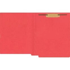 Medical Arts Press® Heavy-Duty Colored End-Tab Folders; 20 Pt., 1 Fastener, Straight Cut, Letter Size, 40/BX