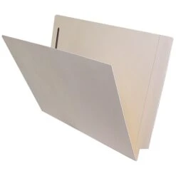 Medical Arts PressĀ® End-Tab Pocket File Folders, 2-Fasteners, Letter, Manila, 50/Bx (52331)