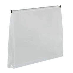 JAM Paper® Plastic Envelopes With Zip Closure, Legal Booklet, 9.75 X 14.5, Clear Poly, 12/Pack (219Z1CL)