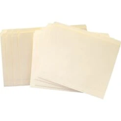 Quill Brand® Economy Straight Cut File Folders, Letter, Manila, 100/Bx (7-30133) -Esseltela Shop s0020401 s7