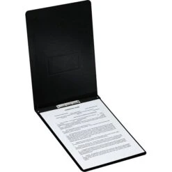 Oxford PressGuard Coated Report Cover, Prong Clip, Legal, 2" Capacity, Red