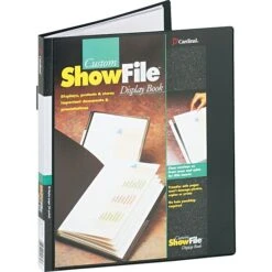 Cardinal ShowFile Display Books, 24 Pages/Book, Black
