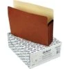 Pendaflex Reinforced File Pocket, 5 1/4" Expansion, Letter Size, Redrope, 10/Box (1534GOX)